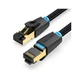 Патч-корд 5м, S/FTP cat 8 RJ-45 COPPER black Vention (IKGBJ) - изображение 1