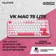 Клавиатура Valkyrie VK MAG 75 Lite Pink HE Magnetic Switch 8K Hz Проводная Магнитная RGB Подсветка С Поддержкой HOT-SWAP - изображение 2