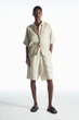 Шорти жіночі COS elasticated linen shorts 12089080012 34 Бежевий - изображение 1
