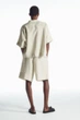 Шорти жіночі COS elasticated linen shorts 12089080012 34 Бежевий - изображение 3