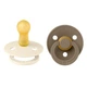 Соска пустушка BIBS 6-18 m Colour Latex Round (кругла) – Ivory/Dark Oak (2 в упаковці) - зображення 4