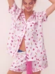 Піжама Сатинова (сорочка + шорти) Victoria's Secret PINK LoveShackFancy Satin Short Pajama Set M Білий (27178633D) - зображення 3