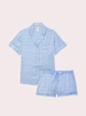 Піжама Сатинова (сорочка + шорти) Victoria's Secret PINK LoveShackFancy Satin Short Pajama Set S Блакитний (27178635D) - зображення 4