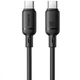 Кабель Type-C - Type-C Baseus Silky Series Type-C to Type-C 100W 1m чорний (P10377704113-00) - зображення 3