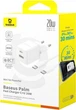 Сетевое зарядное устройство 20W с кабелем Type-C-Type-C Baseus Palm USB/Type-C белый P10111608213-01 - изображение 5