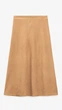 Юбка однотонная женская GENUA G011229-0013 S Бежевый shop (2000999425882) - изображение 3