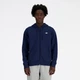 Мужское синее худи New Balance Sport Essentials Full Zip 46 (S) (MJ41502NNY) - изображение 1