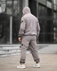 Мужской спортивный костюм Stone Island светло-серый плащевка жадка, куртка с капюшоном XXXXL - изображение 4