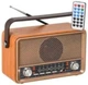 Радіоприймач Kemai MD-511BT Bluetooth портативна колонка з USB SD FM AM SW, радіо з аккумулятором 18650 та пультом ДК - зображення 4