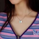 Женское колье в стиле Tiffany "Два сердца" - изображение 4