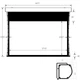 Проекційний екран GrandView CB-P133 4:3 WM5(SSW) настінний стельовий133" 270x203см - зображення 11