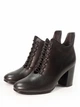 Женские кожаные ботильоны на каблуке It-girl F09-3806-N254 39р-25см Черный (2000000357386) - изображение 1