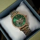 Годинник наручний Awarder 047 Silver-Gold-Green - зображення 6
