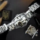 Годинник наручний Awarder 023 Silver-Black Тризуб Срібло - изображение 8