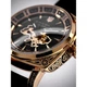 Жіночий наручний годинник Awarder 021-3D Де би не була Gold-Black-Black Leather - изображение 7