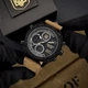 Годинник наручний Awarder 017 Тризуб золото Black-Brown - изображение 8