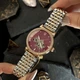 Годинник наручний Awarder 047 Silver-Gold-Pink - зображення 9