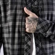 Рубашка "Тайфун" Black/White (9580), M - изображение 7