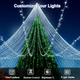 Уличная светодиодная гирлянда JXLEDAYY 50 м 300 LED теплый белый | 8 режимов, таймер, IP44, для дома, сада и елки - изображение 8