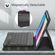 Чохол-клавіатура, FINTIE, CPAS004, Чорний, для iPad 10.9 (2022) A2757/A2777, Bluetooth, знімна клавіатура, тримач Pencil, TPU - зображення 6