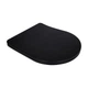 Сидіння для унітазу Qtap (Robin 490) 425x363x50 мм, Matt Black, з мікроліфтом Slim Duroplast, Quick Release QTSC179MB48676 - зображення 1