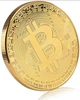 BTC Сувенірна монета Біткоїн Bitcoin без капсули колір: золото - зображення 1