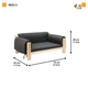Диван-лежак для собак и кошек с хлопковым матрасом 70 x 44 x h 29 cm DOG&CAT BED MIZU S (A-048238) - изображение 2
