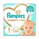 Дитячі підгузки 78 шт Pampers Premium Care розмір 1 (2-5 кг) Дитячі підгузники памперс з індикатором вологи та захистом до 12 годин Памперси преміум для дітей - зображення 2