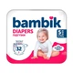 Дитячі підгузки-трусики 64 шт Bambik Medium розмір 5 (11-25 кг) Дитячі одноразові підгузники Pants з еластичним поясом та сухістю до 12 годин Памперси трусиками пантс для дітей - зображення 2