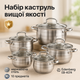 Набор посуды Edenberg EB-4074 с капсульным дном нержавеющая сталь 10 предметов - изображение 1