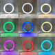 Кольцевая лампа RGB 30 см LJJ-30 с пультом и держателем, разноцветная LED лампа для блогера, селфи и стримов USB - изображение 8