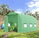 Садовая теплица 6 м2 (3 × 2 × 2 м) с окнами, армированная пленка UV-4, Зеленая - изображение 5