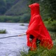 Дощовик пончо туристичний плащ-намет накидка від дощу тент Campleader матеріал 210T розмір M 230 х 140 см Червоний - зображення 5