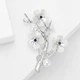Брошь BROCHE бижутерия Цветы Сакуры серебристая BRBF115333 - изображение 4