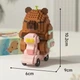 Конструктор 3D игрушка для детей фигурка Капибара на скутере Happy Capybara Mini Building Blocks Set M3148 - изображение 3
