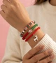 Набір новорічних браслетів з підвіскою олень "Festive Christmas" Honey Fashion Accessories різнокольоровий (120277) - изображение 1