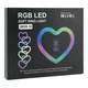 Кільцева лампа Led RGB 26cm Heart JM26-10 режимів Black - зображення 2