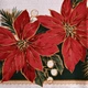 Скатертина на стіл New Year's flowers M50079-180 зносостійка 150х180 см Біло-червоний - зображення 2