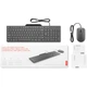 Комплект проводной клавиатура и мышь Lenovo 310 Wired Combo UA 104 клавиши 2000 dpi USB-A Gray (GX31R09776) - изображение 8