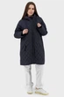 Жіноча стьобана куртка casual з капюшоном, синтепон, осінь-весна Snow Owl (чорний, 2XL), 117082, 116982 - зображення 1