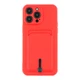 Чохол TPU Colorfull Pocket Card для iPhone 14 Pro Max Red - изображение 1