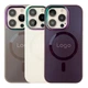 Чохол AG-Glass Chrome Camera with Magsafe для iPhone 14 Pro Max Pink Sand - зображення 2