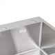 Мойка для кухни интегрированная Lidz Handmade H6050 (LDH6050BRU35371) Brushed Steel 3,0/1,0 мм - изображение 6