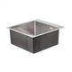 Мийка для кухні інтегрована Lidz Handmade H5050 (LDH5050BRU35375) Brushed Steel 3,0/1,0 мм - изображение 4