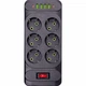 Сетевой фильтр удлинитель 3м 6 розеток 4 USB 2 Type-C 2500 Вт черный для дома и офиса модель F33U - изображение 3
