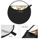 Отражатель ручной круглый 80 см серебряный золотой Puluz PU5112 для портретной предметной съемки - изображение 8