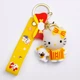 Дитячий брелок Hello Kitty силікон 4x6см для ключів сумки рюкзака рандомний колір - зображення 9
