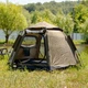 Автоматичний намет 3 місний 240×210×130см з тентом кемпінговий Camping Lugi колір Хакі - зображення 4