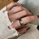 Кольцо керамическое натуральный циркон розовая позолота Четырехугольник №9 по кругу 59,6мм - изображение 5