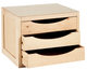 Organizer Kipit Mini 3 szuflady drewniany 29 x 30 x 39 cm (8430852829771) - obraz 2